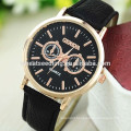 2015 Latest design leather wrist watch geneva